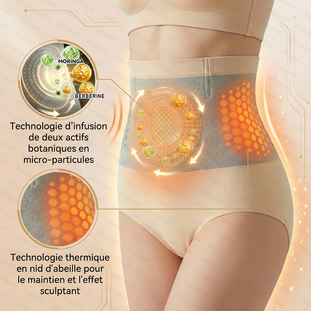 Boutique officielle | PEARLMOON® 2026 Moringa & Berbérine 4-en-1 Short micro-particules sculptant & brûle-graisses