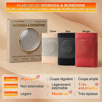 Boutique officielle | PEARLMOON® 2026 Moringa & Berbérine 4-en-1 Short micro-particules sculptant & brûle-graisses
