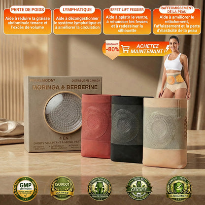 Boutique officielle | PEARLMOON® 2026 Moringa & Berbérine 4-en-1 Short micro-particules sculptant & brûle-graisses